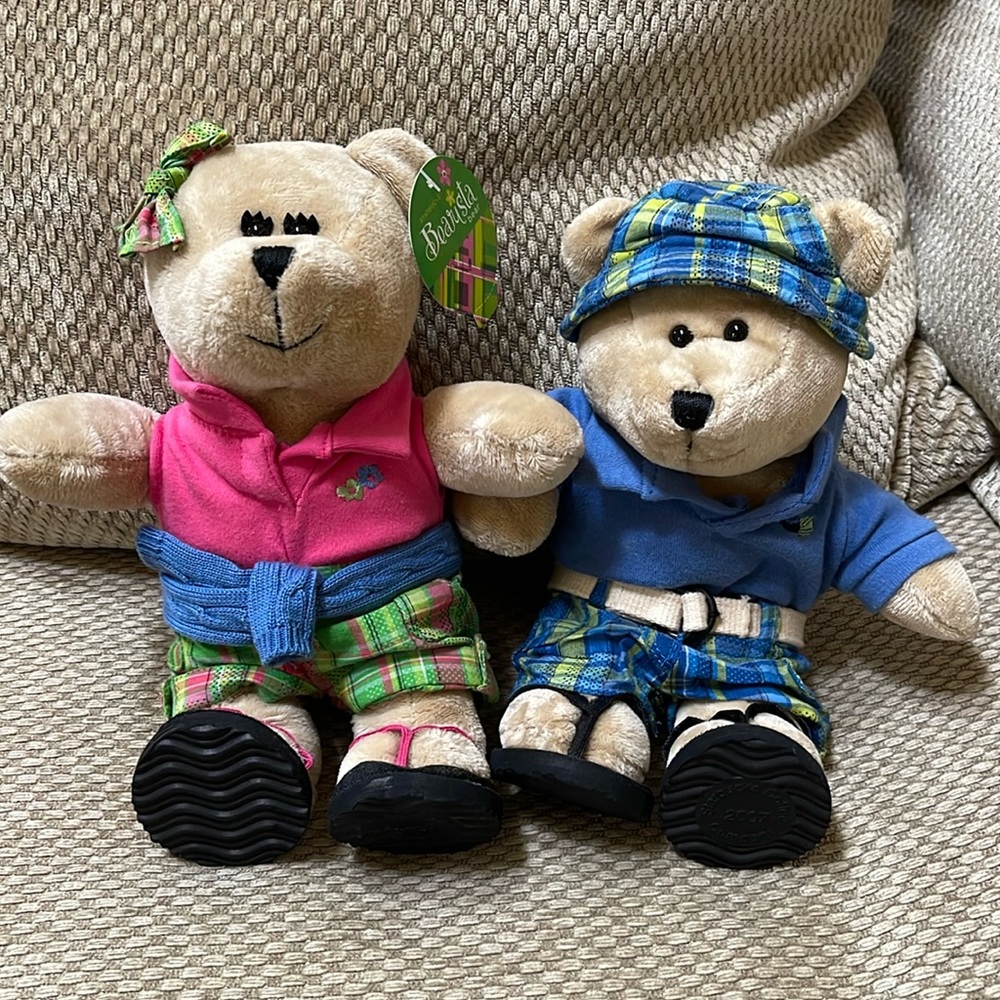 Starbucks Barista bears summer preppy design set of two